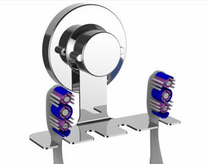 Toothbrush Holder Suction Cup - Stainless Steel 4 Slots